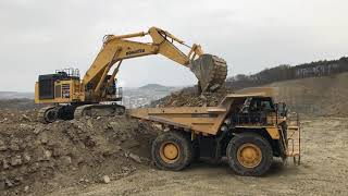 Komatsu PC1250 HD785 [upl. by Galateah877]