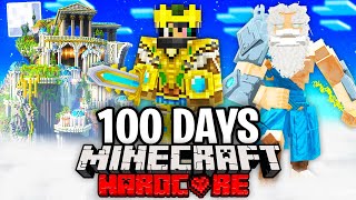 I Survived 100 Days on Mount Olympus in Minecraft Heres What Happened [upl. by Minier]