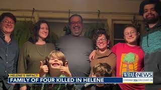 Western NC family of four killed while trying to escape Helene [upl. by Llirred413]