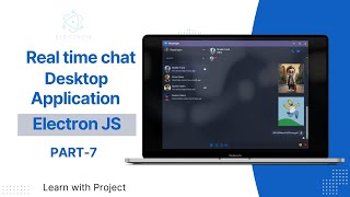 Real time chat desktop application electron JS MERN stack friends section design 7 [upl. by Thessa]