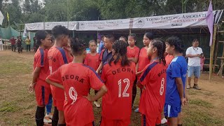 Deora Vs Old Lamkhuang  Women football match 2024 [upl. by Bergmann]