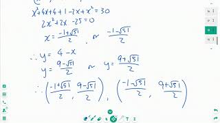 P1 Chp 63  Intersections of straight lines and circles [upl. by Idnac]