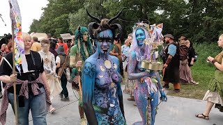 best body paintbody art at Castlefest [upl. by Postman]