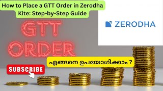 How to Place a GTT Order in Zerodha Kite StepbyStep Guide [upl. by Boote564]