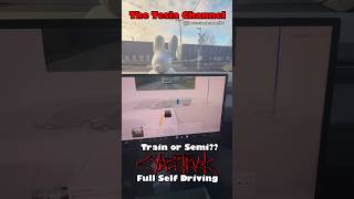 Cyber Truck FSDs SemiTruck Confusion 🚂 shorts cybertruck fsd [upl. by Haduhey60]