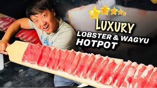 FIVE STAR Luxury LOBSTER amp WAGYU HOTPOT in VENETIAN CASINO Las Vegas [upl. by Sabec]