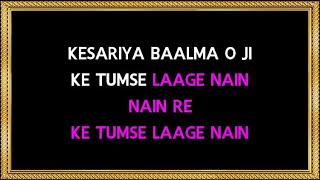 Kesariya Balma  Karaoke  Lekin  Lata Mangeshkar [upl. by Eruot]