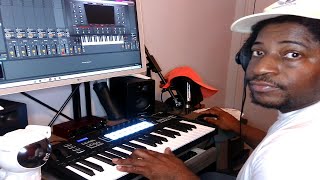 Making A Cool Hip Hop Soul Beat from Scratch  Novation Launchkey 37 [upl. by Raddi721]