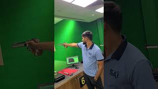 10 mtr air pistol 🔫youtubeshorts youtube trending subscribe viralvideo shorts short ytshorts [upl. by Adnorat]