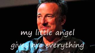 Bruce Springsteen  Jersey girl lyrics on clip [upl. by Loveridge906]