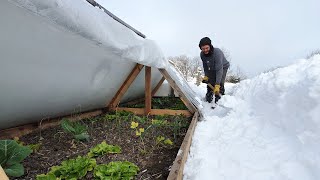 Como hacer INVERNADERO CASERO  Súper Resistente al frio y nieve [upl. by Desi]