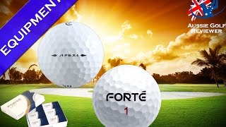 FORTE APEX 6 GOLF BALL REVIEW FORTÉ GOLF BALLS [upl. by Elsilrac870]