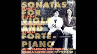 Carl Stamitz  Sonata for Viola and Piano in Bflat Major [upl. by Akemed30]