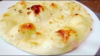 How To Make Soft Garlic Naan No Yeastগারলিক বাটার নান রুটিSoft Garlic Nan Bangladeshi garlic Naan [upl. by Gerk]