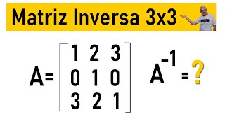 GRINGS ☑ MATRIZ INVERSA 3X3 OmatematicoGrings [upl. by Ynnavoj462]