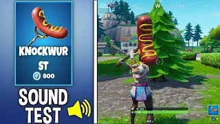 NEW KNOCKWURST PICKAXE Gameplay in Fortnite [upl. by Atteuqihc725]