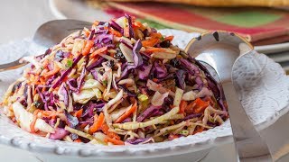 How to Make the Best Cabbage Salad  Red Cabbage Salad with Apple [upl. by Nylesoy]