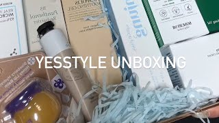 YesStyle Skincare Unboxing [upl. by Raffarty]