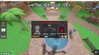 1V1ING MY FRIEND IN MM2 [upl. by Adnale]