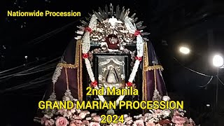 2nd Manila Grand Marian Procession 2024 [upl. by Anwahsat]