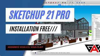 SketchUp 2021 installation  Pas à Pas [upl. by Eade821]