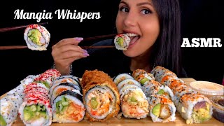 ASMR  EATING SUSHI MUKBANG WHIPSER  MANGIA WHISPERS 먹방 [upl. by Warrenne]