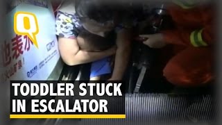 Another Escalator Accident Involving A Toddler Rattles China [upl. by Siesser]