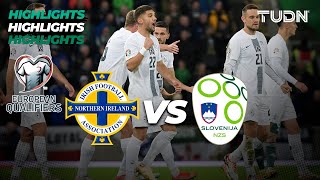 Irlanda del Norte vs Eslovenia  HIGHLIGHTS  UEFA Qualifiers 2023  TUDN [upl. by Llerrehs]