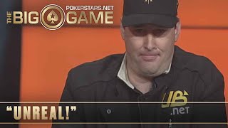 The Big Game S1 ♠️ W10 E4 ♠️ Hellmuth vs Loose Cannon AMAZING HAND ♠️ PokerStars [upl. by Endo]