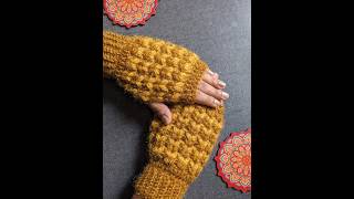 Crochet Hand gloves ❄️☃️crochet handmade handmadewithlove cozy warm [upl. by Sirret]