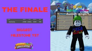 ITS OVER FRONT PAGE HAS BEEN ACHIEVED Mining Simulator 2 Finale [upl. by Niledam]