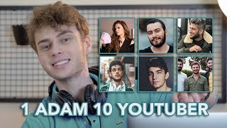 1 ADAM 10 YOUTUBER Youtuber Taklitleri Reynmen Kafalar Danla Bilic Orkun Işıtmak Enes Batur [upl. by Alvan]