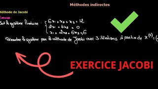 exercice methode de jacobi analyse numerique SMP S3 SMI S4 [upl. by Tallula]