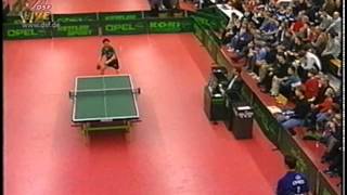 Tischtennis Bundesliga Vladimir Samsonov vs Ding Yi 1997 [upl. by Reffinnej]