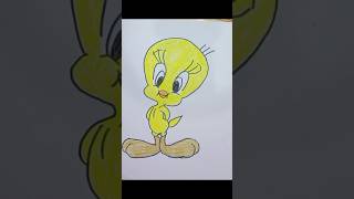 How To Draw Tweety Bird  Easy Tutorial For Kids drawing tweetybird coloring [upl. by Aniat153]