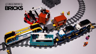 Lego City 60336 Freight Train Speed Build [upl. by Dahl714]