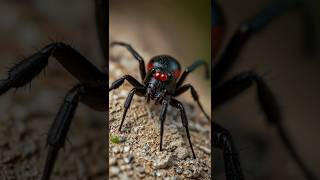 Black Widow Spider  The Deadly Mating Ritual 😱 spider insects wildlife facts shorts [upl. by Tory]