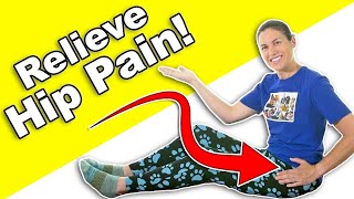 Relieve Hip Pain FAST With These Simple Stretches [upl. by Nalepka]