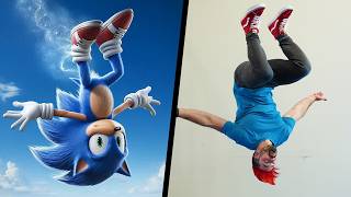 Trying Stunts From Sonic The Hedgehog IN REAL LIFE [upl. by Nyledaj]