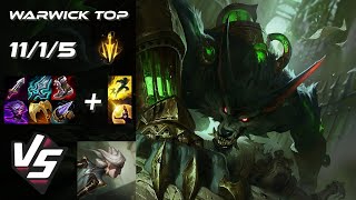 TOP Warwick vs Camille  EU Grandmaster Patch 1419 [upl. by Sybila]