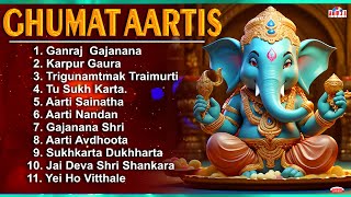 11 Best Ganpati Ghumat Aartis  1 Hour Non Stop Aartis  Ganesh Chaturthi Aartis  Goan Aartis [upl. by Avaria]