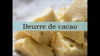 Beurre de cacao  INGRÉDIENT COSMÉTIQUE NATUREL [upl. by Anayit838]