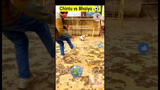 Chintu vs bhaiya ⚽️ cutest puppies funny like cartoon hindi cutepuppies foufoupuppy [upl. by Perlie571]