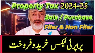 Property Sale Purchase Taxes Budget 2024 25  Wakeel Nama [upl. by Ulick522]