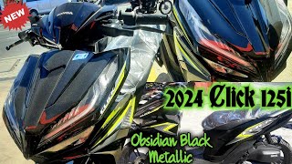 LATEST 2024 HONDA Click 125i Standard in Obsidian Black Metallic click125i hondaclick125i Clickv4 [upl. by Chilcote129]