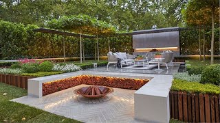 Top 100 Contemporary Modern Backyard patio Design Ideas for 2024 [upl. by Aerdna]