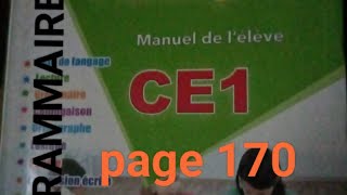 La source du Français CE1 GRAMMAIRE Le déterminant page 170 [upl. by Sredna]