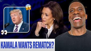 Donald Trump Tells Us Why Kamala Harris Wants A Rematch [upl. by Hanah]