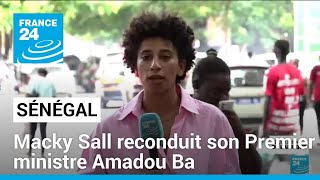 Remaniement au Sénégal  Macky Sall reconduit son Premier ministre Amadou Ba • FRANCE 24 [upl. by Esir677]