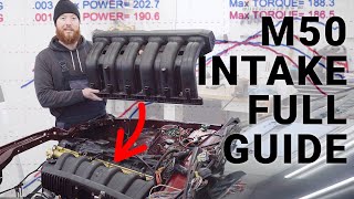 How To M50 Manifold Swap an M52 Engine  M50B25 Intake Conversion Guide for M52B28 Swapped E30  053 [upl. by Meade]